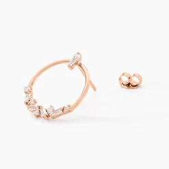 Boucles D'oreilles Pendantes Celene Argent Rose Oxyde De Zirconium-Histoire d'Or Sale