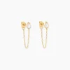 Boucles D'Oreilles Pendantes Ondée Or Jaune Nacre-Histoire d'Or Discount