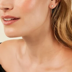 Boucles D'Oreilles Pendantes Ondée Or Jaune Nacre-Histoire d'Or Discount