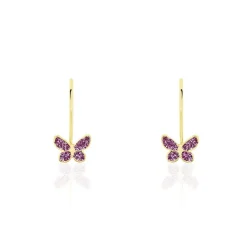 Histoire d'Or Boucles D'oreilles Pendantes Or Jaune Alyssia