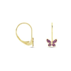 Histoire d'Or Boucles D'oreilles Pendantes Or Jaune Alyssia