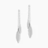 Histoire d'Or Boucles D'oreilles Pendantes Euriell Argent Blanc
