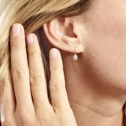 Histoire d'Or Boucles D'oreilles Pendantes Ursanne Or Jaune Diamants