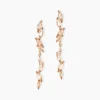 Histoire d'Or Boucles D'oreilles Pendantes Ellyn Argent Rose Oxyde De Zirconium