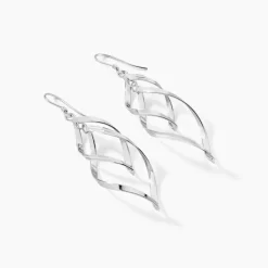Boucles D'oreilles Pendantes Lisi Argent Blanc-Histoire d'Or New