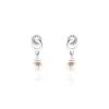 Histoire d'Or Boucles D'oreilles Pendantes Anilie Argent Blanc Perle D'imitation