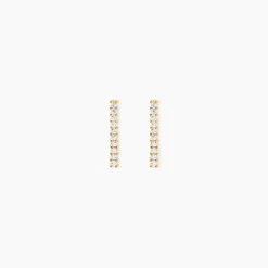 Histoire d'Or Boucles D'oreilles Pendantes Priscilla Or Jaune Oxyde De Zirconium