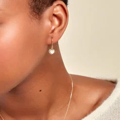 Histoire d'Or Boucles D'oreilles Pendantes Naïade Or Jaune Nacre