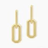 Boucles D'oreilles Pendantes Lyre Acier Jaune-Histoire d'Or Outlet