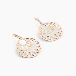 Histoire d'Or Boucles D'oreilles Pendantes Slorane Argent Rose