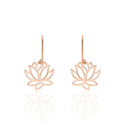 Histoire d'Or Boucles D'oreilles Pendantes Rosita Argent Rose