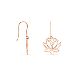 Histoire d'Or Boucles D'oreilles Pendantes Rosita Argent Rose