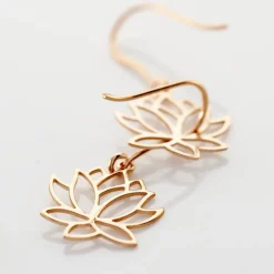 Histoire d'Or Boucles D'oreilles Pendantes Rosita Argent Rose