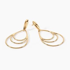 Histoire d'Or Boucles D'oreilles Pendantes Jenyfer Plaqué Or Jaune