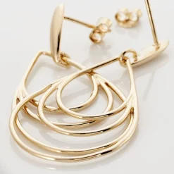 Histoire d'Or Boucles D'oreilles Pendantes Jenyfer Plaqué Or Jaune