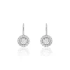 Boucles D'oreilles Pendantes Mentoura Or Blanc Diamant Synthétique-Histoire d'Or Outlet