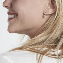 Boucles D'oreilles Pendantes Mentoura Or Blanc Diamant Synthétique-Histoire d'Or Outlet