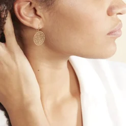 Histoire d'Or Boucles D'oreilles Pendantes Caterina Or Jaune