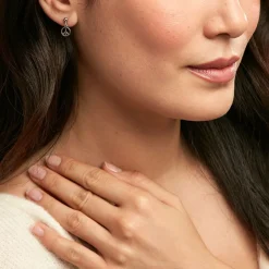 Histoire d'Or Boucles D'oreilles Pendantes Paz Argent Blanc