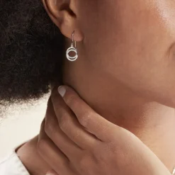 Histoire d'Or Boucles D'oreilles Pendantes Circus Argent Blanc Oxyde De Zirconium