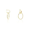Histoire d'Or Boucles D'oreilles Pendantes Juhani Acier Jaune