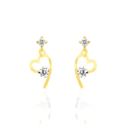 Boucles D'oreilles Pendantes Romance De Zirconium-Histoire d'Or New