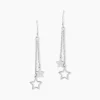 Boucles D'oreilles Pendantes Juliette Argent Blanc-Histoire d'Or Discount