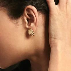 Histoire d'Or Boucles D'oreilles Pendantes Garda Or Jaune