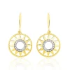 Boucles D'oreilles Pendantes Thallya Or Jaune Oxyde De Zirconium-Histoire d'Or Online