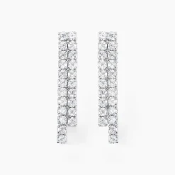 Boucles D'oreilles Pendantes Louann Argent Blanc Oxyde De Zirconium-Histoire d'Or Discount