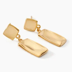Boucles D'oreilles Pendantes Organica Or Jaune-Histoire d'Or Outlet