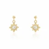 Histoire d'Or Boucles D'oreilles Pendantes Bobbie Plaqué Or Jaune Oxyde De Zirconium