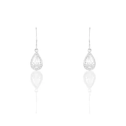 Histoire d'Or Boucles D'oreilles Pendantes Perce-neige Argent  Oxyde De Zirconium