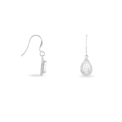 Histoire d'Or Boucles D'oreilles Pendantes Perce-neige Argent  Oxyde De Zirconium
