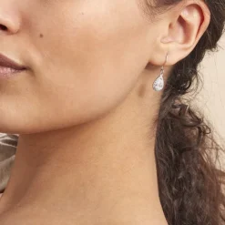 Histoire d'Or Boucles D'oreilles Pendantes Perce-neige Argent  Oxyde De Zirconium