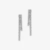 Histoire d'Or Boucles D'oreilles Pendantes River Or Blanc Diamant