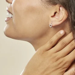 Boucles D'oreilles Pendantes Elisene Argent Blanc Oxyde De Zirconium-Histoire d'Or Outlet