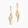 Boucles D'oreilles Pendantes Merone Vagues Or Jaune-Histoire d'Or Outlet