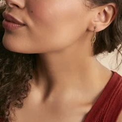 Boucles D'oreilles Pendantes Merone Vagues Or Jaune-Histoire d'Or Outlet