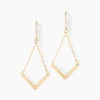 Histoire d'Or Boucles D'oreilles Pendantes Ella Or Jaune