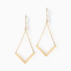 Histoire d'Or Boucles D'oreilles Pendantes Ella Or Jaune