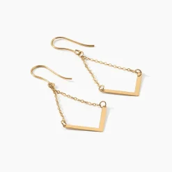 Histoire d'Or Boucles D'oreilles Pendantes Ella Or Jaune