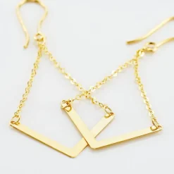 Histoire d'Or Boucles D'oreilles Pendantes Ella Or Jaune
