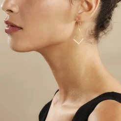 Histoire d'Or Boucles D'oreilles Pendantes Ella Or Jaune