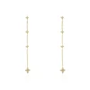 Histoire d'Or Boucles D'oreilles Pendantes Ziha Plaqué Or Jaune Oxyde De Zirconium