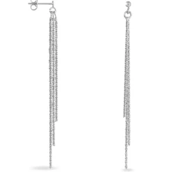 Boucles D'oreilles Pendantes Yalle Argent Blanc-Histoire d'Or Sale