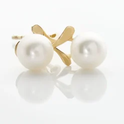 Boucles D'oreilles Pendantes Campanule Or Jaune Perle De Culture-Histoire d'Or Outlet