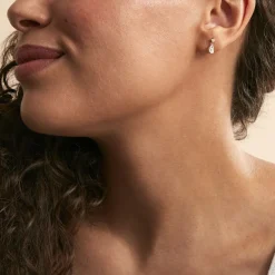 Boucles D'oreilles Pendantes Faas Or Jaune Oxyde De Zirconium-Histoire d'Or Clearance