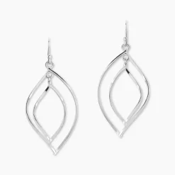 Histoire d'Or Boucles D'oreilles Pendantes Charlyn Argent Blanc