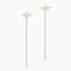Histoire d'Or Boucles D'oreilles Pendantes Tiara Or Jaune Oxyde De Zirconium